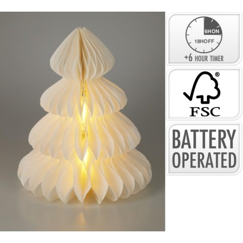 ALBERO CARTA CLED 40CM BIANCO